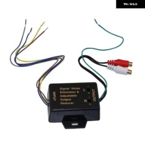 2 ウェイカー オーディオ RCA コンバータ 12-24V 低レベルコンバータアダプタ高レベル 低レベルコンバータ 40ワット RCA アダプタ