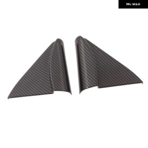 NAVARA NP300 2016-2021 カーボン車内 A ピラー スピーカー ホーンカバー トリム フレーム ステッカー