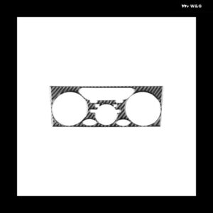 セリカ 2000-2005 ソフトカーボン中央 制御 空調 ノブ パネル カバー トリム ステッカー