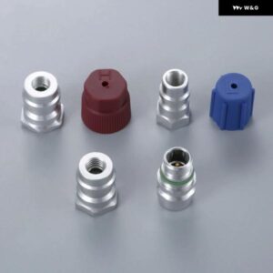 車 R12 R22 R134A ストレート アダプター 変換 バルブ コアキャップキット 3/8インチ 7/16インチポート AC 空調 RETROMOUNT 継手