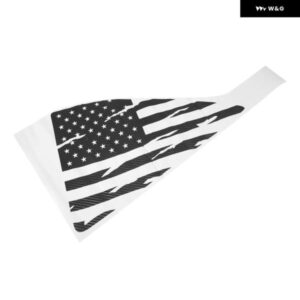 ウィンドウ デカール カーボンリアウィンドウディストレストフラグ ステッカー 2010-14