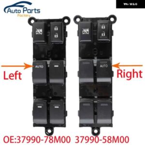 スズキ 左右パワーウィンドウスイッチ ボタン ALIVIO VITARA ESIRSUN 37990-78M00 3799078M00 37990