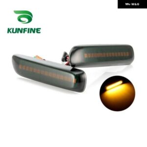 ペア LED ダイナミックサイドマーカー ウィンカーライト シーケンシャル ウインカーライト 3シリーズ E46 リムジン 2/98 - 8/01 ソムケカバー 付き
