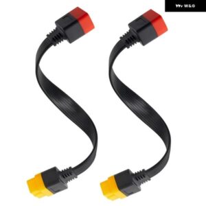 2X OBD OBD2 延長 ケーブル コネクタ起動 X431 V/EASYDIAG 3.0/MDIAG/GOLO メイン 16PIN オス - メス ケーブル 36CM