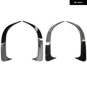 1ペア リア バンパー サイドベント カナード カーボンウィンドナイフスプリッター ABS プラスチック ベンツ W117 CLA 200 250 45 AMG 2014-2018