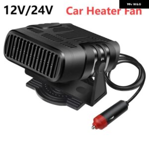 電気自動車ヒーターエアクーラーファン 12V/24V 360 度回転電気ヒーターファン自動 フロントガラス デフロスター曇り止めデミスター