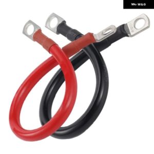 2AWG バッテリーコネクタ電源インバータ ケーブル 30CMマリンバッテリー ケーブル ラグ AWG PVC 絶縁ジャケット自動ボート