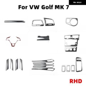 カー スタイリング カーボン ABS トリム 装飾 ステッカー VW ゴルフ 7 GTI R GTE GTD MK7 2013-2017 RHD カーアクセサリー