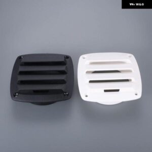 1個 101MM 4インチ ブラック/ホワイト ABS プラスチック 海洋換気ルーバーベントボートヨット船体 エアベント ハードウェア