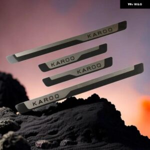 シュコダ KAROQドアステップシル スカッフプレート サイドステップエッジ クロム スタイリング 自動車アクセサリー 2017-2021 2022