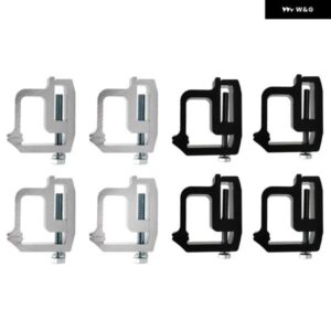 4個 トラック キャップトッパーキャンピングカーシェル取り付けクランプ高耐久アルミ