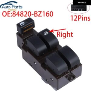 フロント右パワーウィンドウスイッチ PERODUA MYVI AXIA ICON VIVA ALZA 84820-BZ160 84820BZ160