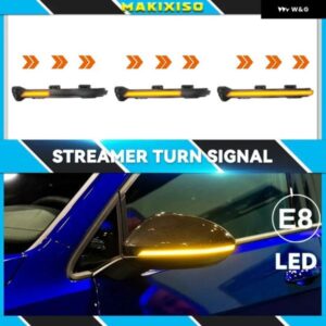 VW ゴルフ 7.5 MK7.5 GTI R GTD RLINE MK7 7 ダイナミック ウインカー LED ターン シグナル ミラー 2013 2016 2017 2019 2020