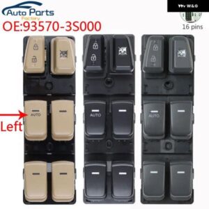 フロント左パワーウィンドウスイッチ 2011-2015 ソナタ 93570-3S000 935703S000 93570-3S000RAS 935703S000RAS
