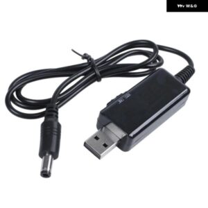 5X USB ブースト ケーブル 5V ステップアップ 9V 12V 電圧コンバータ 1A ステップアップボルトトランス DC 電源レギュレータ