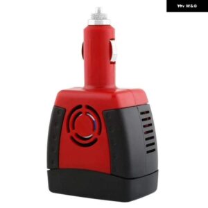 150W パワーインバーター DC 12V AC 220V カー アウトレット 電圧 アダプター 0.5A USB 充電ポート付き
