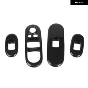 ドアウィンドウ コントロール カバー リフタースイッチ インテリア モールディング手すりカバー ステッカー ケースミニクーパーF55