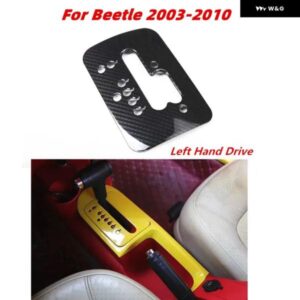 ビートル 2003-2008-2010 アクセサリー左ハンドル用 ギア シフト パネル フレーム トリム スタイリング ABS 自動モールド水カップ ボックス