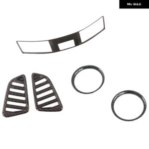 NAVARA NP300 2015-2020 カーボン ABS カー エアコン AC アウトレット ベント フレーム カバー トリム アクセサリー