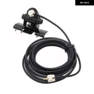 RB-400 車アンテナ マウント ブラケット + 5メートル PL259 コネクタ 延長 ケーブル フィーダー ケーブル モバイル ラジオ TH-9800 BJ-218 KT8900