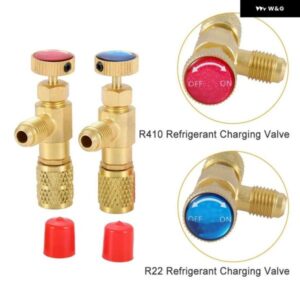 冷媒充填 バルブ セット R12 R22 1/4 オス - 1/4 メス R410 1/4 オス - 5/16 メス 安全 アダプター フロー 制御 ボール バルブ