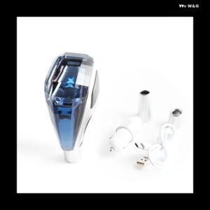 ハンダ RETRO7 カラーギアノブ クリスタルギアノブ イルミネーション文字付き