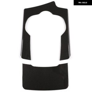 インテリア センター コンソール ギア シフト パネル カバー トリム アルファ ロメオ ステルヴィオ 2017-2019 カーボン