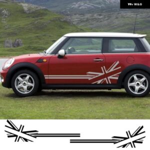 2023 ステッカー ミニクーパー R56 R57 R58 R50 R52 R53 F55 F56 F54 R59 R61 R60 F60 旗 スタイル サイドストライプ デカール アクセサリー