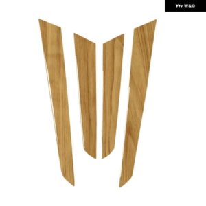 4個 インテリアドア パネル カバー トリム イエロー木目 メルセデス Cクラス W204