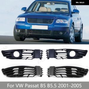 VW パサート B5 B5.5 2001-05 フロント バンパー アンダー フォグライト フォグランプ グリル トリム カバー フレーム 3B0853665 3B0853666