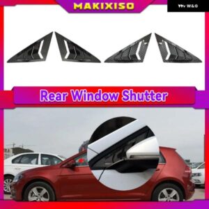 VW ゴルフ 7 MK7 MK7.5 2013 2019 フロント三角窓ルーバーサイドシャッター ブラインド シェード カバー トリム ステッカー ベントカーボン自動