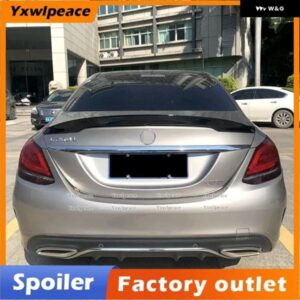 メルセデス W205 スポイラー 2015 16 17 18 2019 C200 C250 C300 C350 C400 C450 C220 4ドアカールソン スタイル ABS リア トランク リップ スポイラー