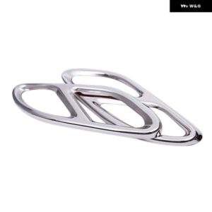 エキゾースト パイプ チップカバー W213 W205 クーペ W246 W216 GLC GLE GLS CLA 15-19 シルバー