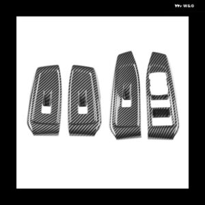 エベレスト 2023 窓ガラスリフト ボタン スイッチカバー トリムドア アームレスト パネル カーボン