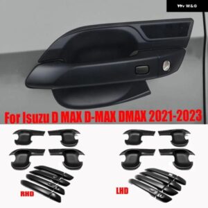 LHD RHD いすゞ D MAX D-MAX DMAX 2021-2023 ABS 車 アウタードアハンドル キャッチカバードアボウル トリム ステッカー