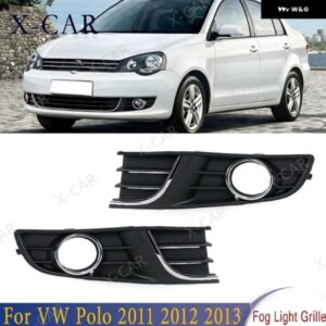 VW ポロ 2011 2012 2013 フロント バンパー フォグライト ランプ グリル カバー フレーム 6QD854662A 6QD854661A