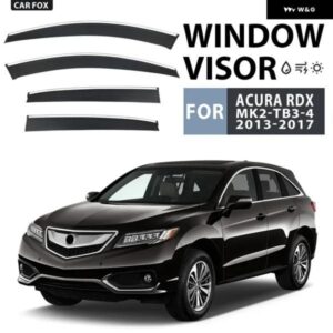 アキュラ RDX 2012-2017 2019+ ウィンドウバイザー アクセサリーブライトストリップウィンド ディフレクター バイザー レインガードシェルター日よけ
