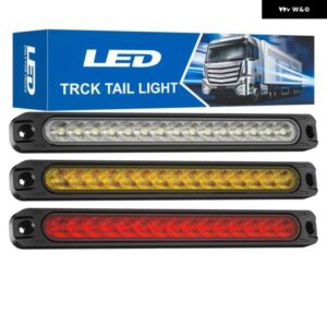 10個 12 V/24 V トラック サイドマーカーインジケータライト車当面ストロボライト黄白赤ウインカーハザードリアテールランプ