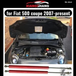 ボンネット フードストラットアットフィ500 2007-現在リフト サポート フロントカバー ガス ダンパー スプリング ショックドリル不要