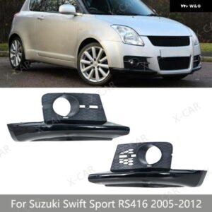 スズキ スイフトスポーツ RS416 2005-09-2012 フロント バンパー フォグライト ランプカバー グリル 装飾 フレーム シェル車