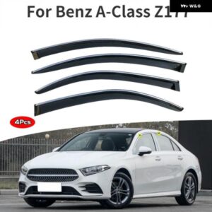 ベンツAクラス Z177 2019 ドアバイザー ベントバイザー ブライトストリップ ウインド ディフレクター バイザー レインガード ドアバイザー ベントシェード