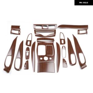 インフィニティ Q70 Q70L 2013-19 プラスチック 木目調 装飾 アクセサリー インテリア トリム ステッカー