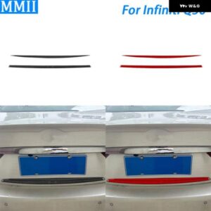 インフィニティ Q50 2014-20 カーボンリア トランク パネル トリム ストリップ 装飾 アクセサリー ステッカー