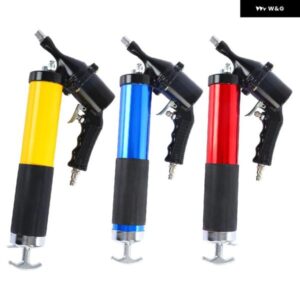 400CC エア式グリースガン 6000PSI エア圧グリースガン フレキシブルホース エア圧コンプレッサー ポンプ 2 カプラー 1 曲がった 金属 パイプ