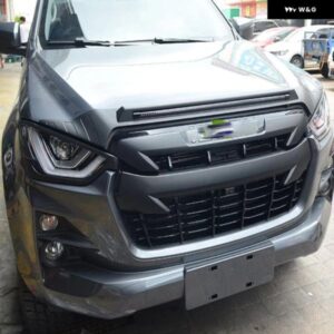 いすゞ D MAX D-MAX DMAX 2021 2022 車 ABS ブラック フロント バンパー ミドルメッシュ グリル 装?? ディスプレイ ストリップカバー キット トリム