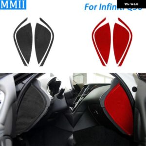 インフィニティ Q50 2014-2020 カーボン ダッシュボード フロント スロット サイド パネル カバー トリム 車内 装飾 アクセサリー ステッカー