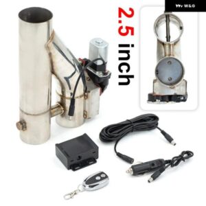 2.0インチ 2.5インチ 3インチ ステンレス ダブル バルブ パイプ マフラーカット アウトバイパス 排気 トリム ダウン チューブ リモコン