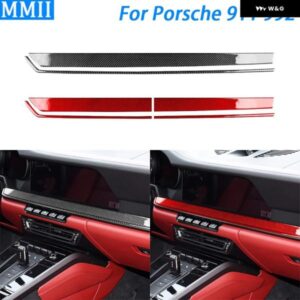 シェポル 911 992 2019-2024 カーボンセンター コンソール ダッシュボード パネル 装飾 ストリップカー インテリア アクセサリー ステッカー
