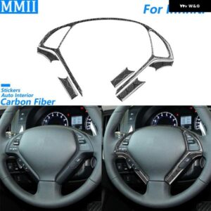 インフィニティ G35 G37 G25 Q60 六角ハニカム カーボン ステアリングホイール ボタン パネル トリム カバー カーアクセサリー ステッカー