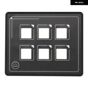 6 ギャング パネル ボックス キット IP67 防水 電子膜 パネル スイッチ LED ボタン スイッチ パネル ボックス キット RV